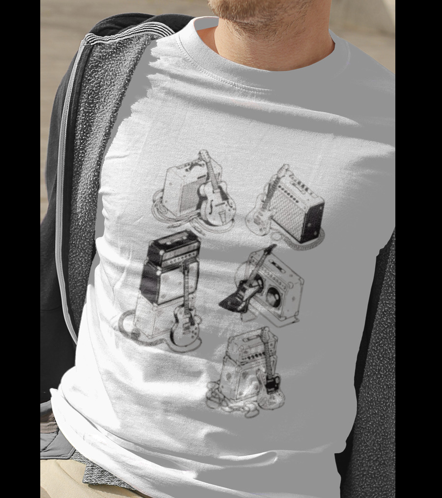 Guitar Eras Vintage Amplifier Collection T-Shirt