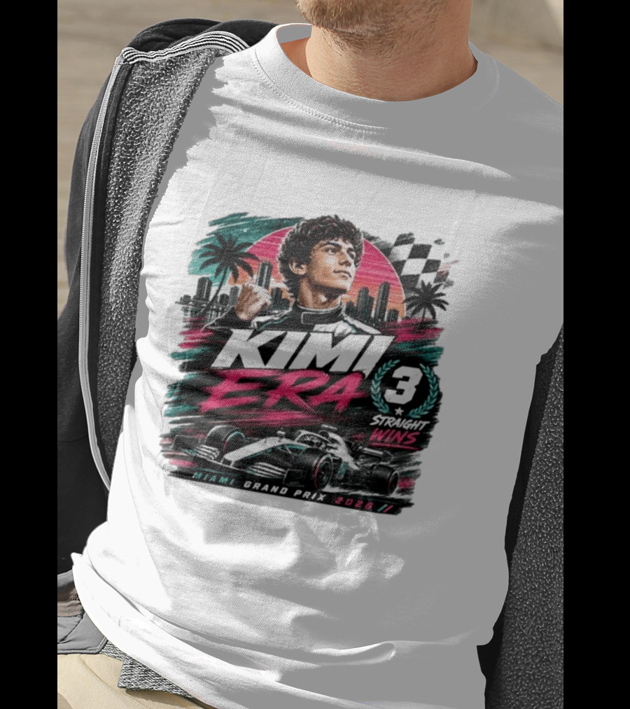 Kimi Era 3 Straight Wins Miami Grand Prix 2026 T-Shirt