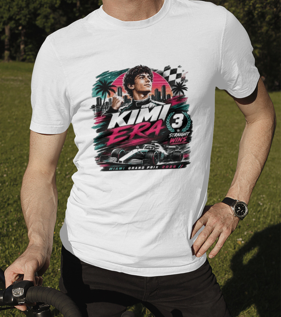 Kimi Era 3 Straight Wins Miami Grand Prix 2026 T-Shirt