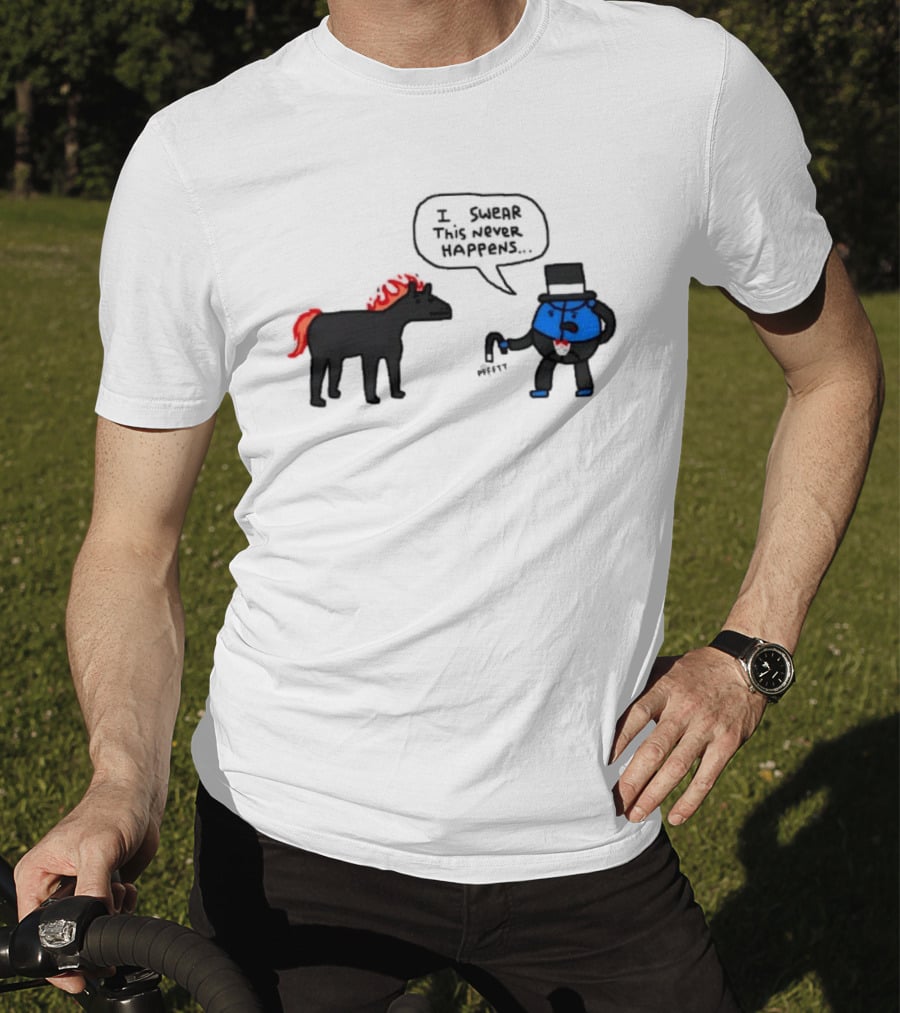 Orlando Magic Lose I Swear This Never Happens Meme Horse And Top Hat T-Shirt