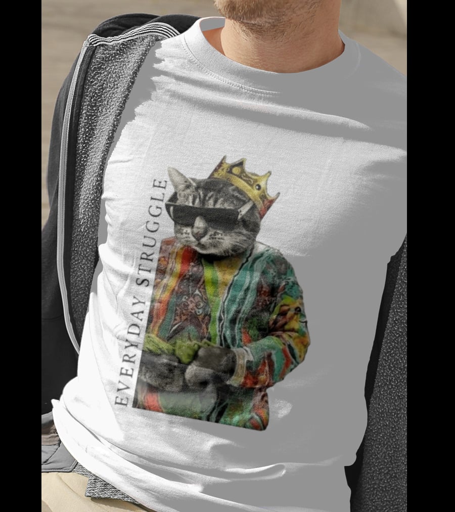 Scottie Barnes Everyday Struggle Cat In Colorful Crowned Outfit T-Shirt