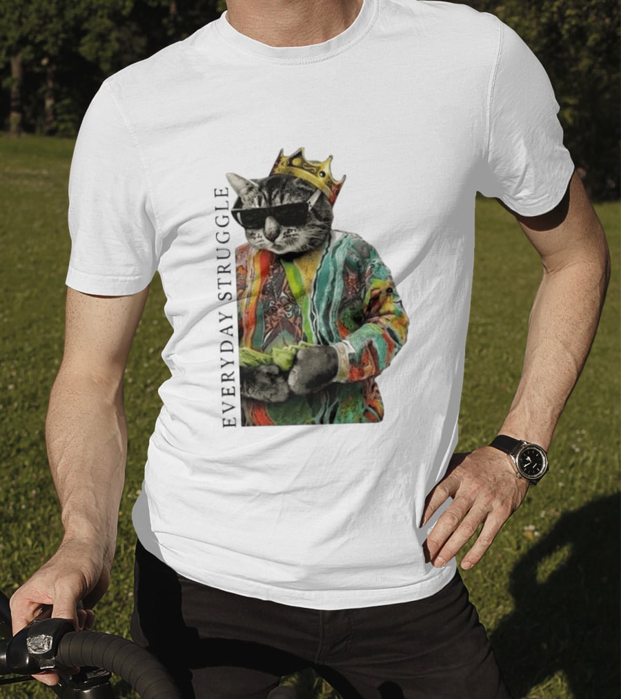 Scottie Barnes Everyday Struggle Cat In Colorful Crowned Outfit T-Shirt
