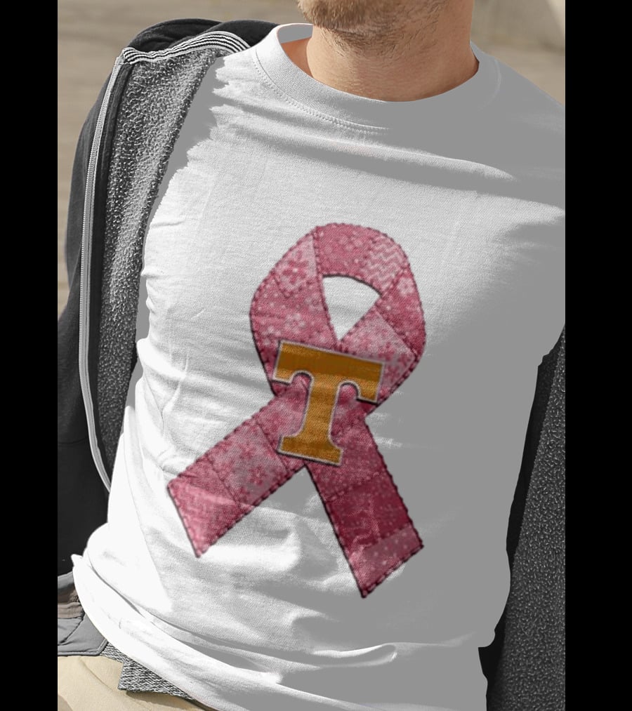 Tennessee Volunteers Pink Ribbon Breast Cancer Awareness T-Shirt