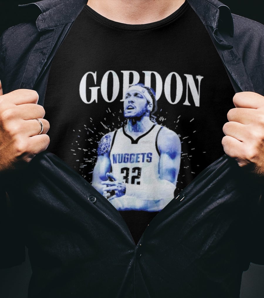 Gordon Aaron Denver Nuggets Basketball Player 50 Signature T-Shirt