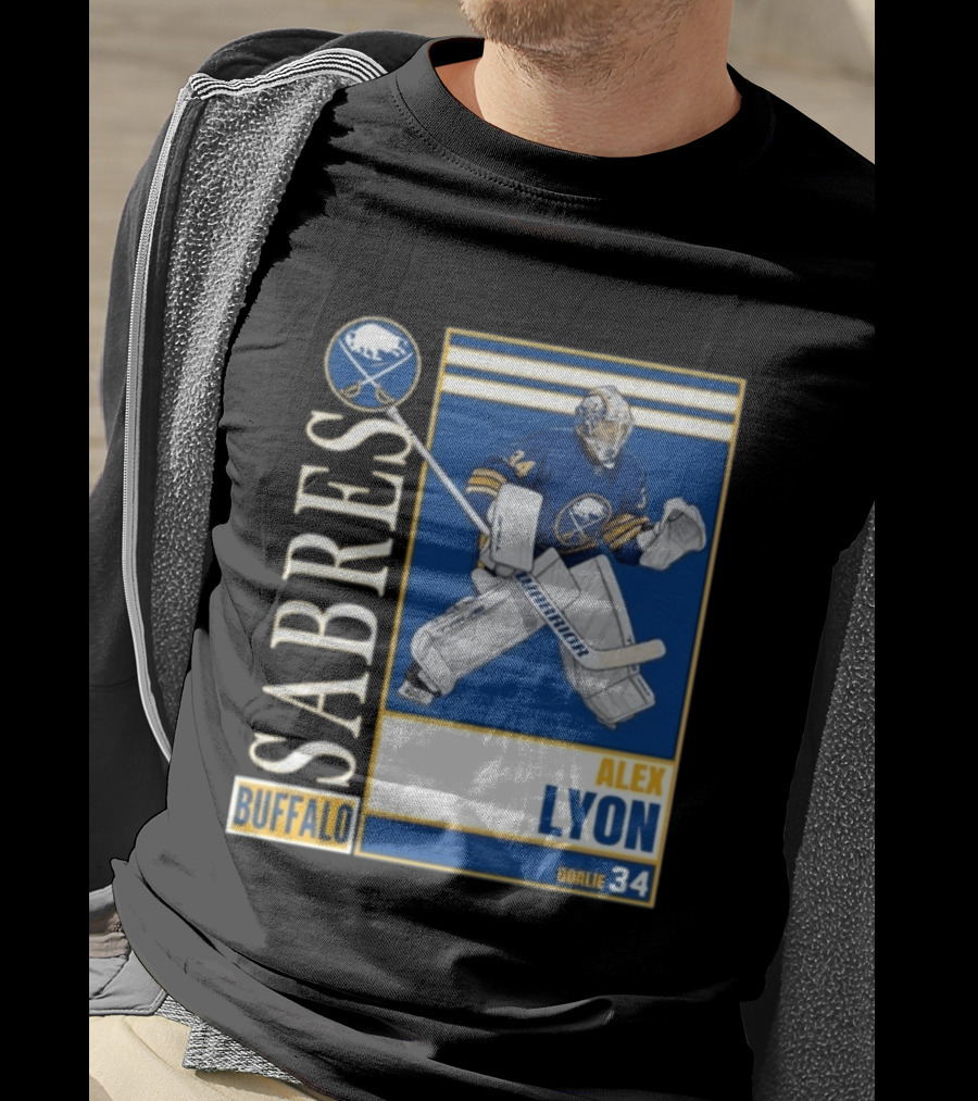 Buffalo Sabres Alex Lyon Goalie 34 Hockey T-Shirt