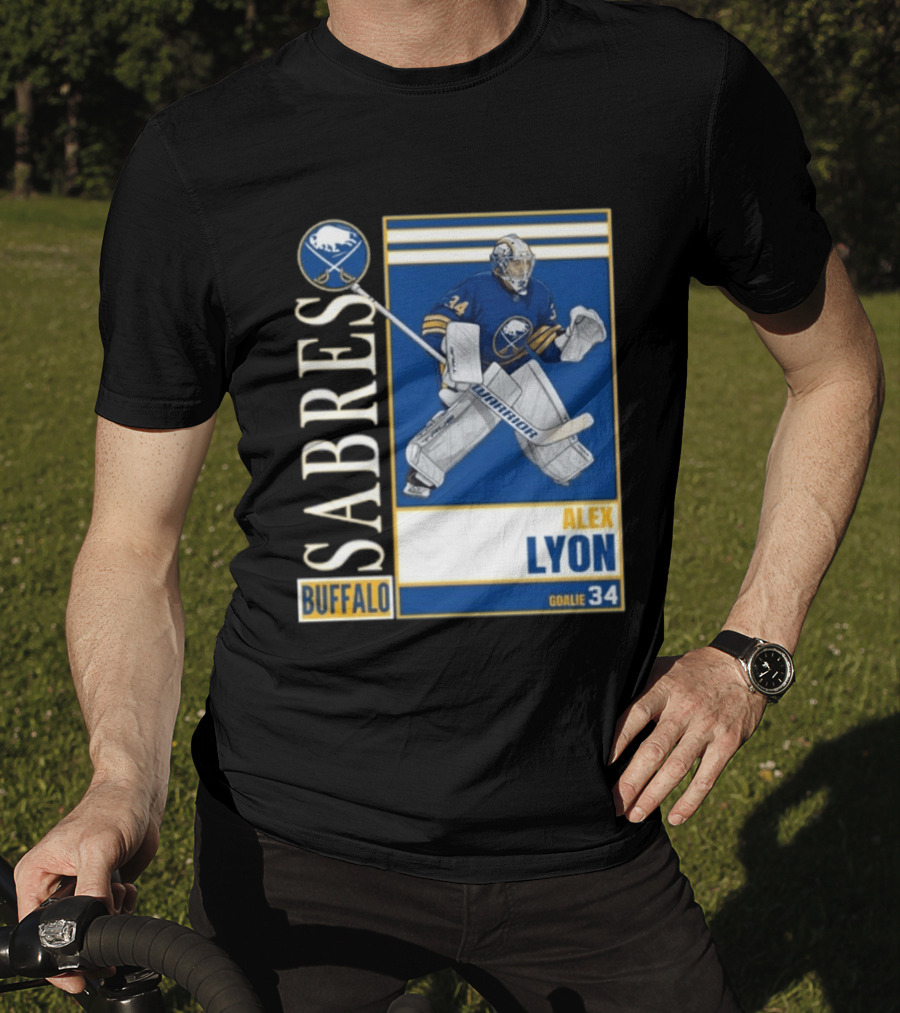 Buffalo Sabres Alex Lyon Goalie 34 Hockey T-Shirt