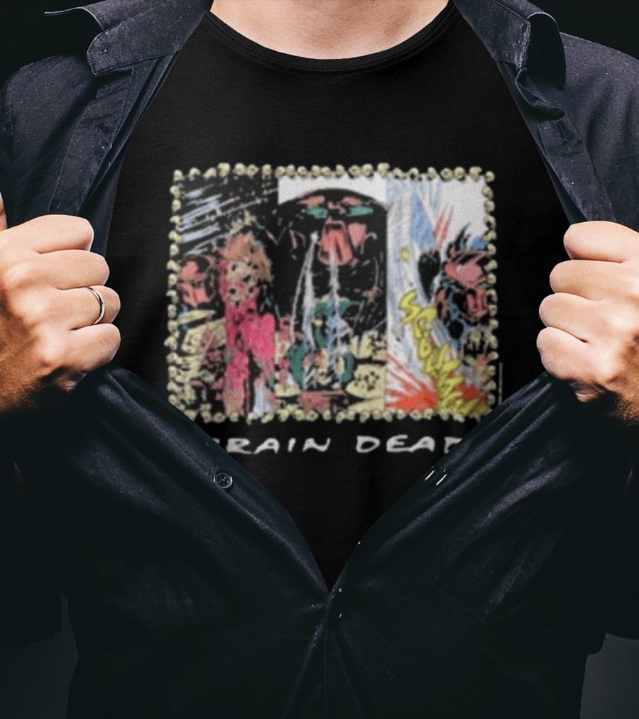 Brain Dead X Predator Comic Style Graphic Collaboration T-Shirt