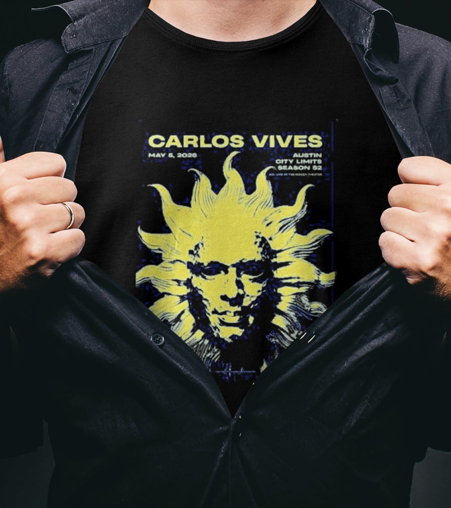 Carlos Vives May 05 2026 Austin Texas Concert Sun T-Shirt