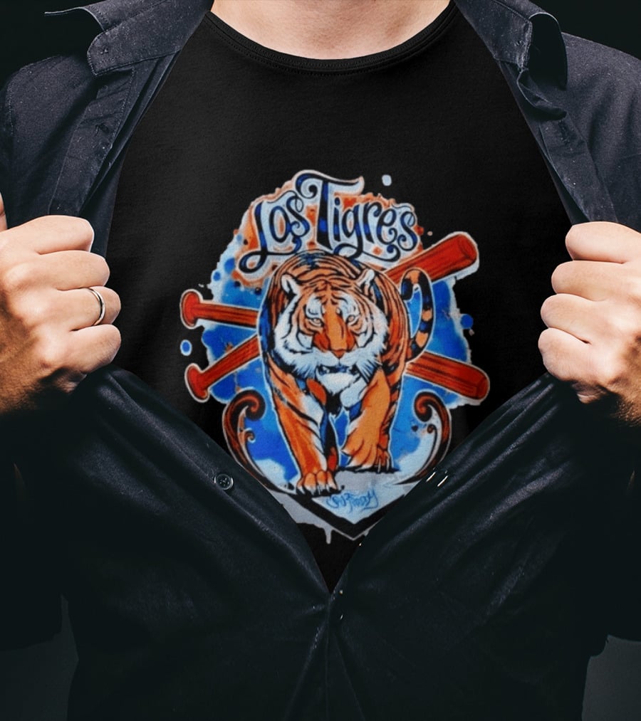 Los Tigres SW Freddy Baseball Tiger T-Shirt
