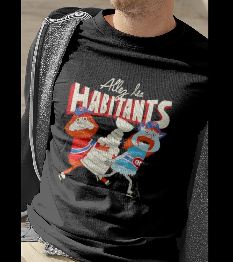 Allez Les Habitants Montreal Canadiens Trophy Celebration T-Shirt
