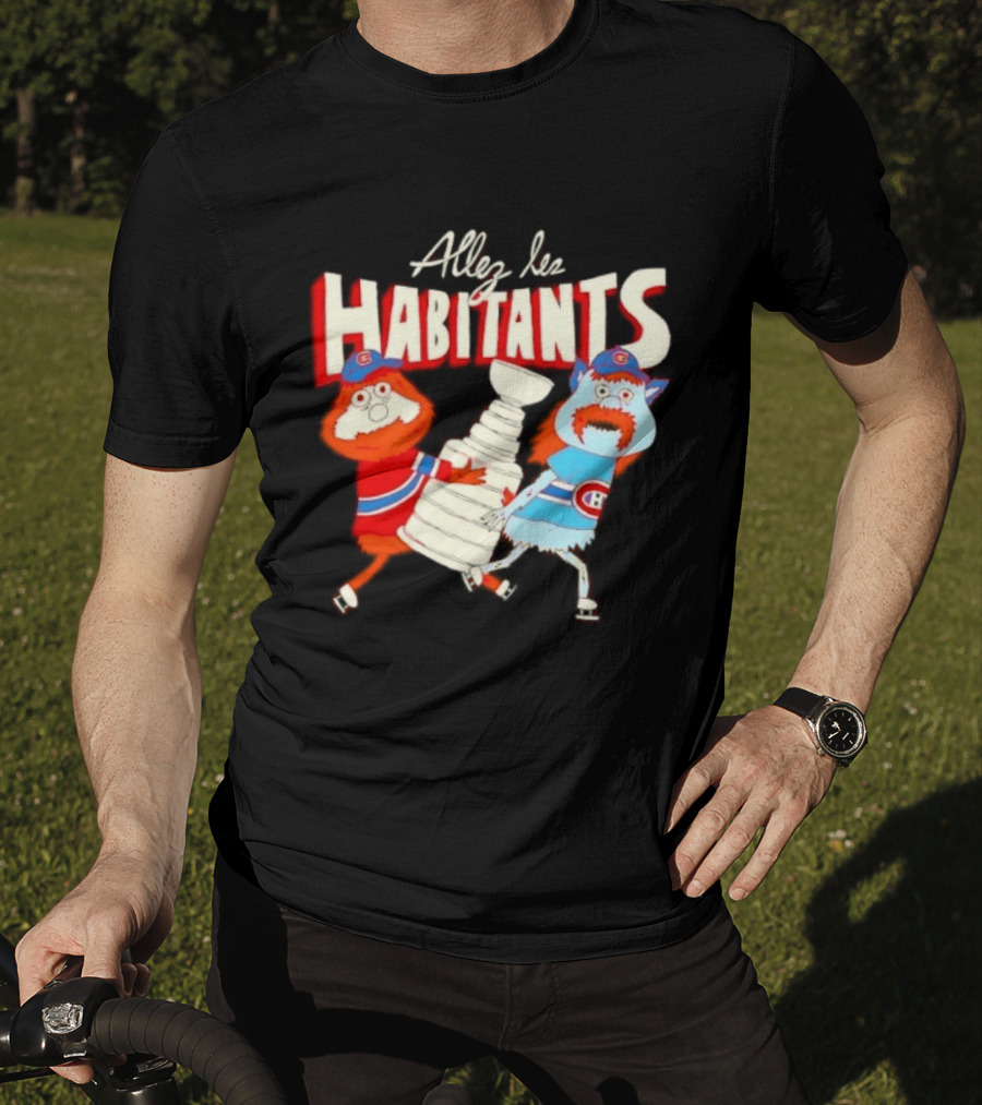 Allez Les Habitants Montreal Canadiens Trophy Celebration T-Shirt