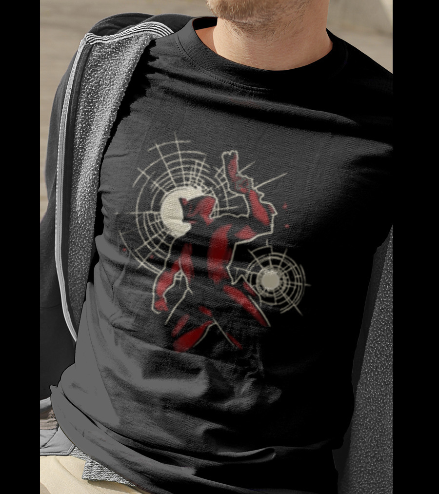 Warframe Tennocon 2026 Red And Tan Abstract Character With Circular T-Shirt