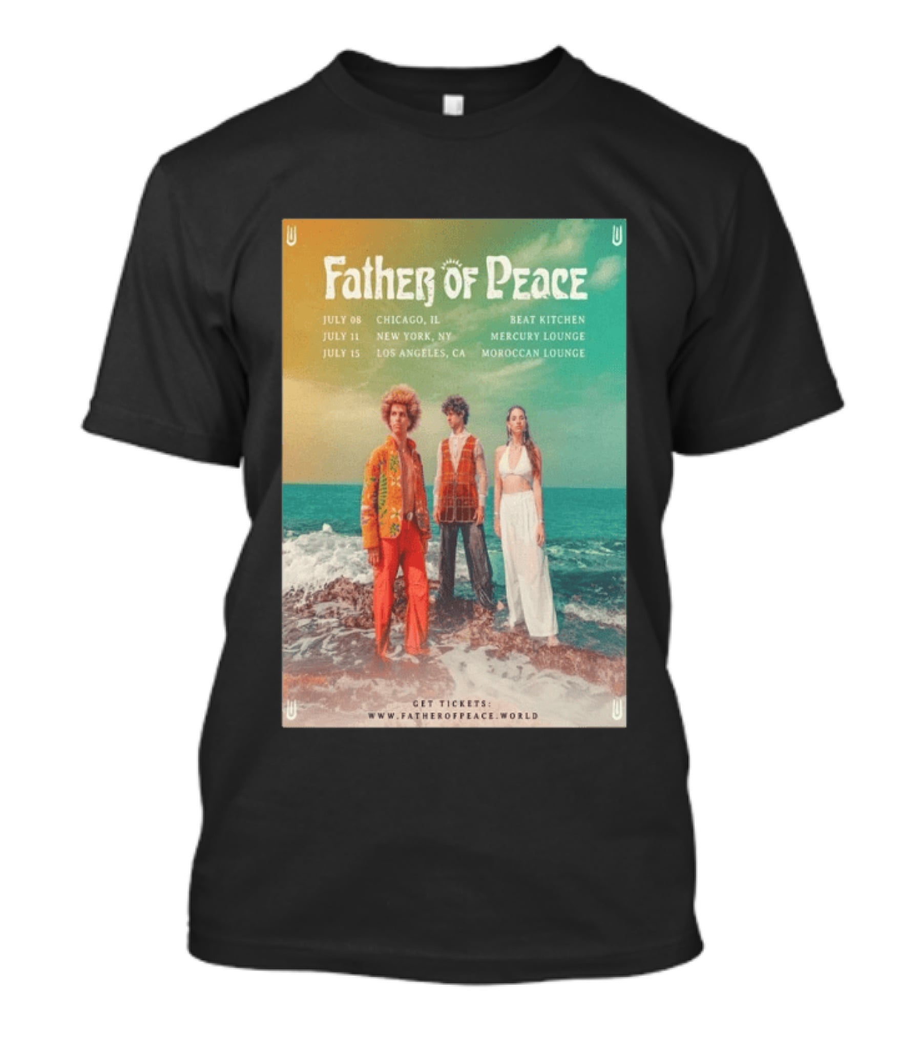 Father Of Peace Fall Tour 2026 Chicago New York Los Angeles T-Shirt