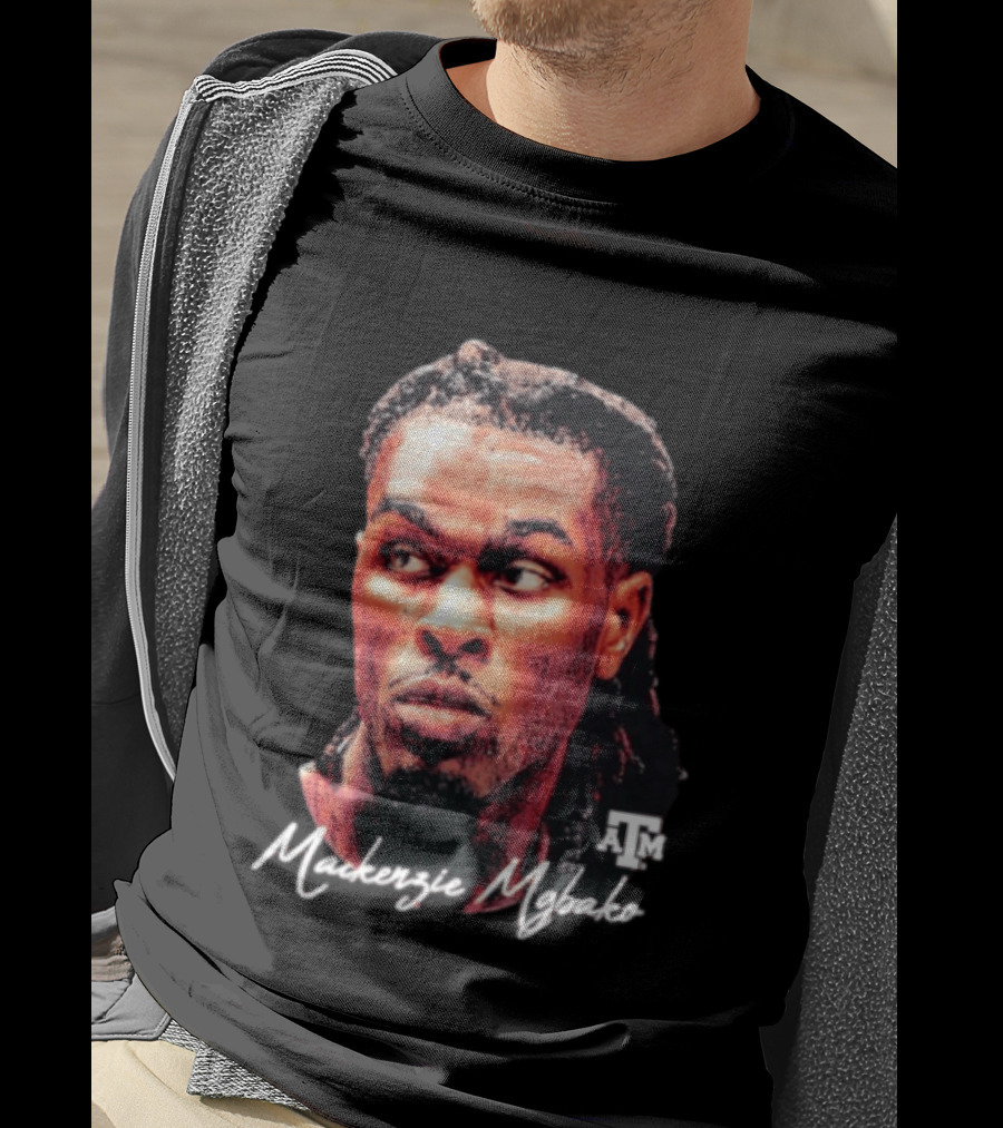 Texas A&M Aggies Mackenzie Mgbako NCAA Basketball Game Face T-Shirt