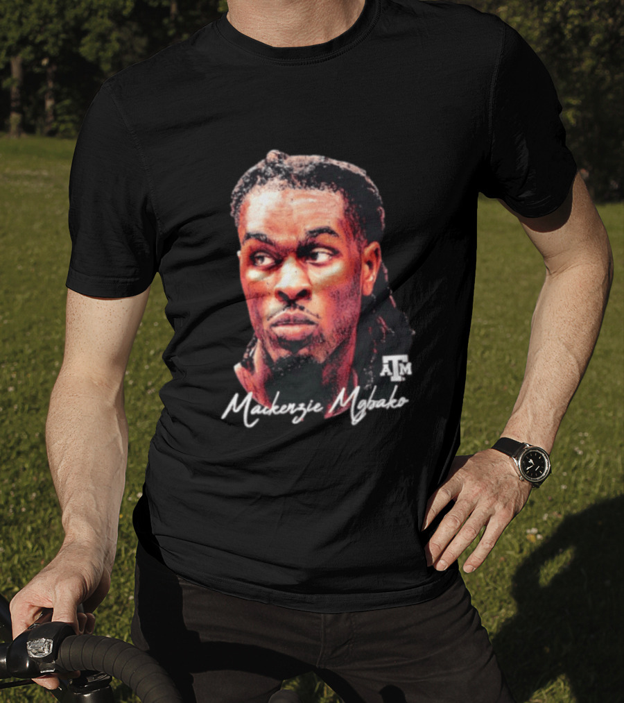 Texas A&M Aggies Mackenzie Mgbako NCAA Basketball Game Face T-Shirt