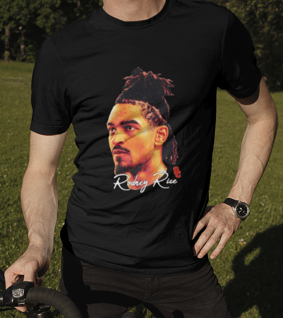 Rodney Rice USC Trojans NCAA Men's Basketball Game Face T-Shirt