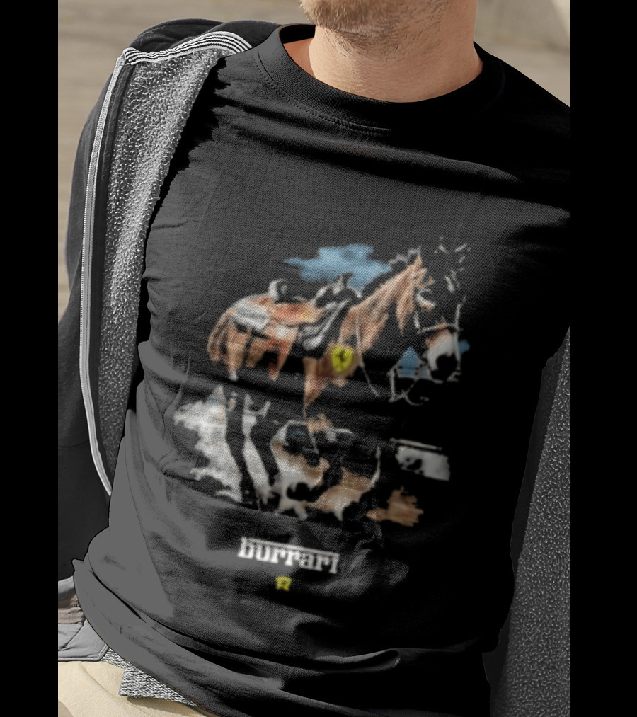 Fuerza Regida Burrari Western Horse Art With Heart T-Shirt