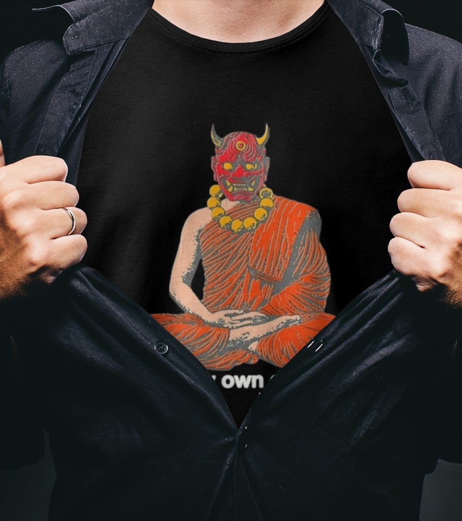 I Am My Own Demon Buddhist Mask Meditation T-Shirt