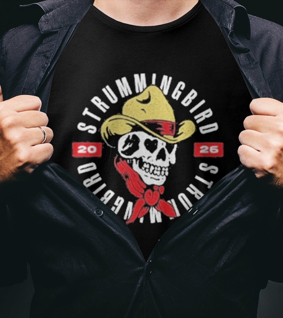 Strummingbird Skull Cowboy 2026 Western Accessories T-Shirt