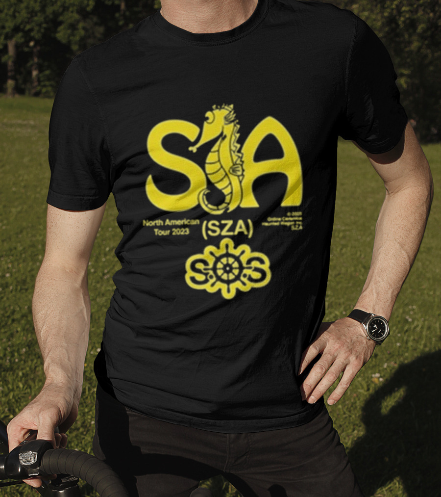 Sza Seahouse North American Tour 2023 Seahorse Sos T-Shirt