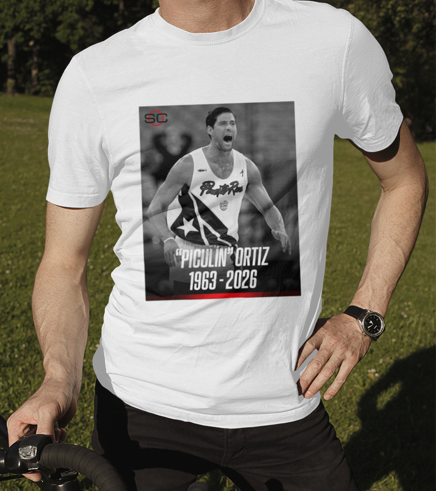 Piculín Ortiz Puerto Rico Basketball Legend 1963 2026 T-Shirt