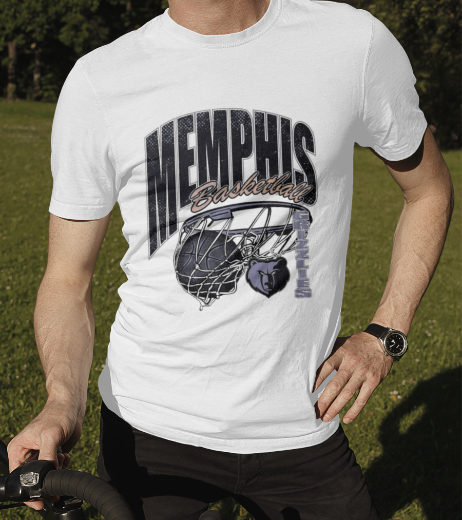 Memphis Basketball Swish With Bear And Hoop T-Shirt