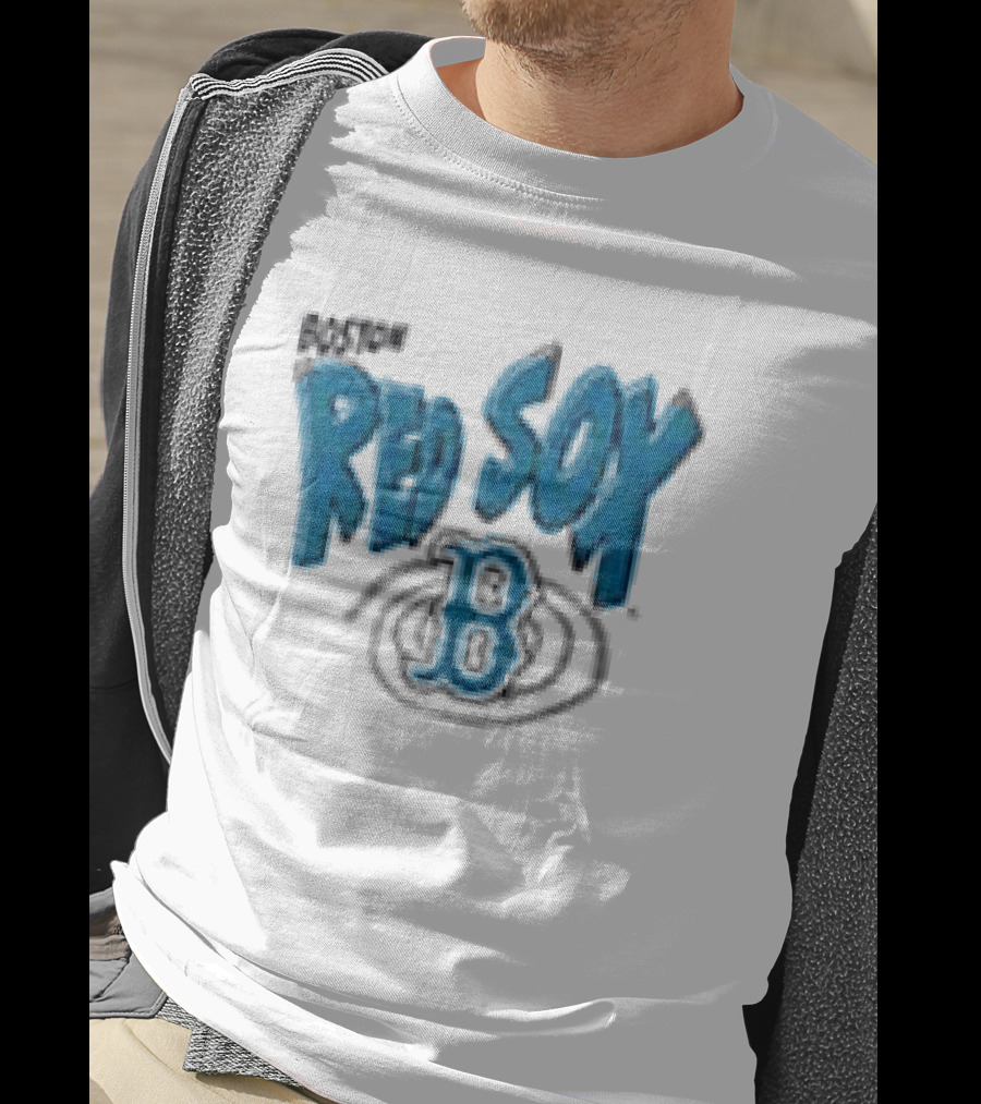 Boston Red Sox Psychedelic B Logo Swirl T-Shirt