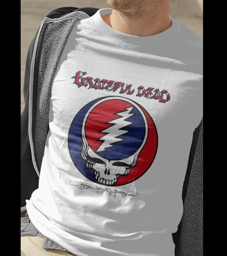 Grateful Dead Steal Your Face Skull Lightning Bolt T-Shirt