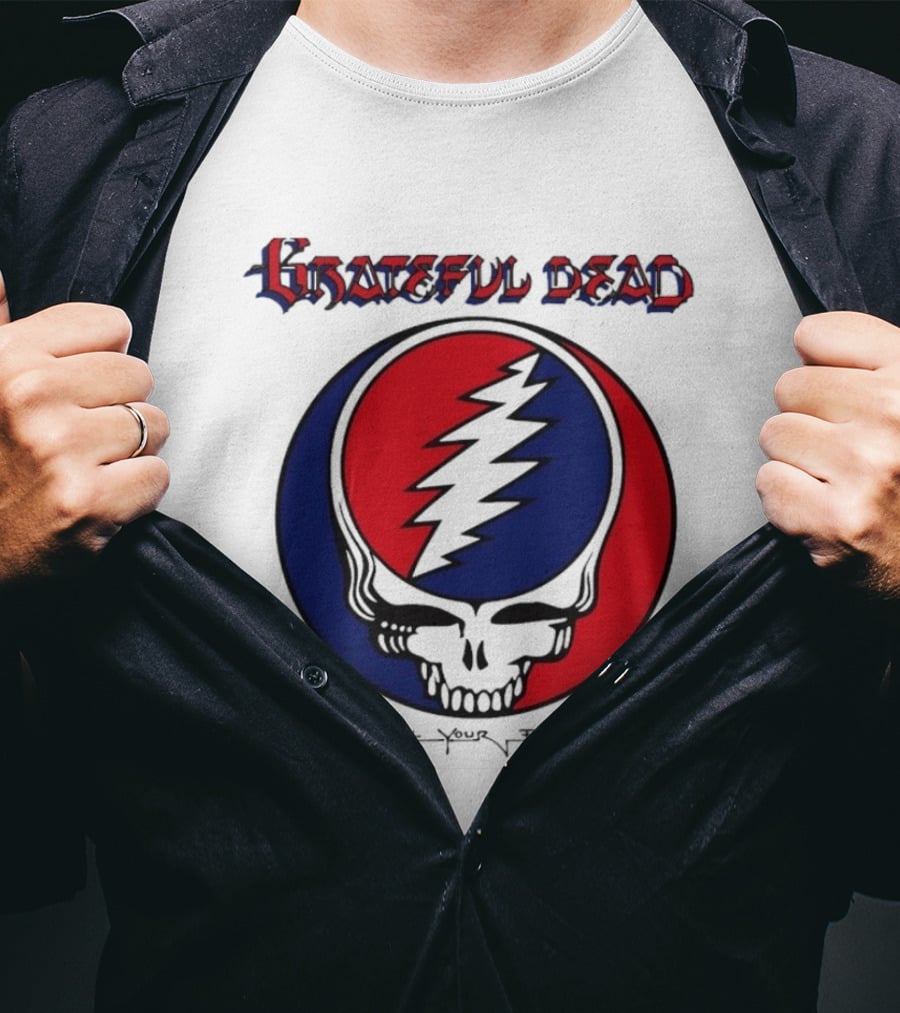 Grateful Dead Steal Your Face Skull Lightning Bolt T-Shirt