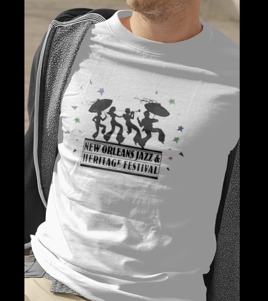 New Orleans Jazz Heritage Festival Second Line Celebration T-Shirt