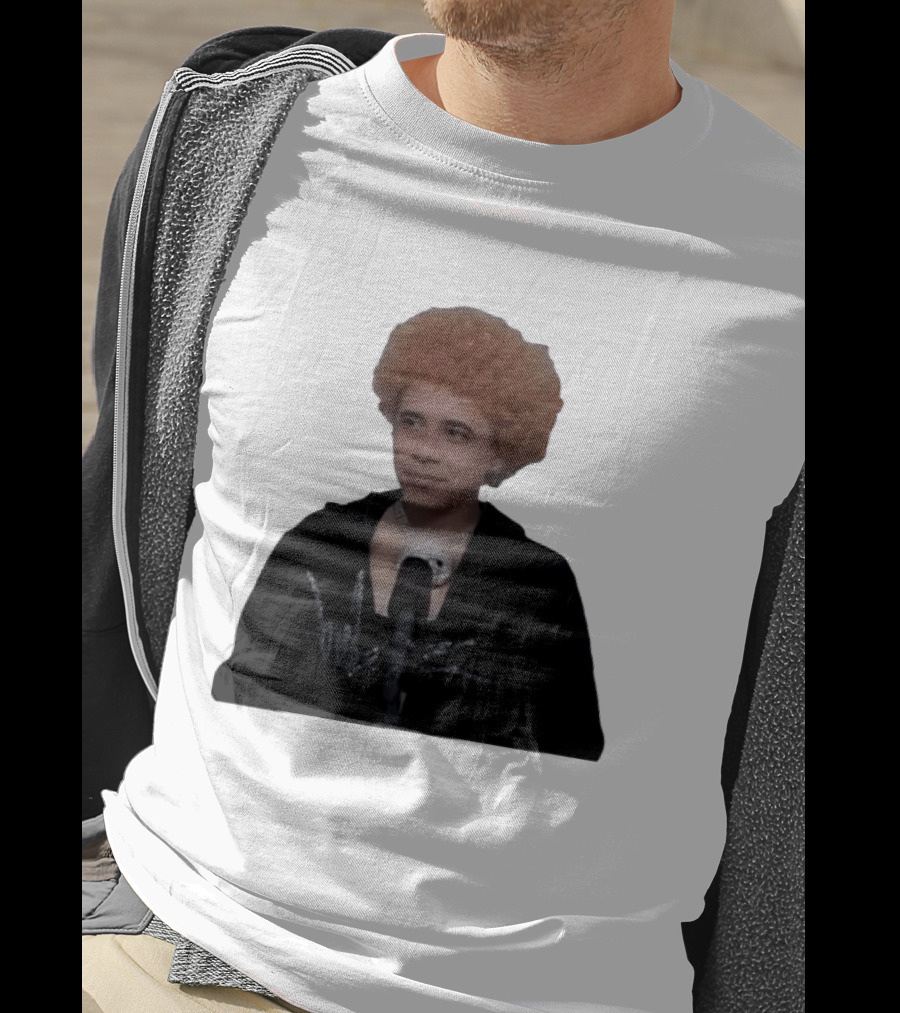 Obama Spice Meme Satirical Icon With Afro Wig T-Shirt