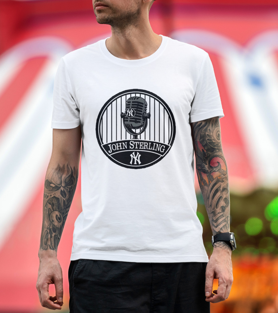John Sterling Microphone New York Yankees Remembrance T-Shirt