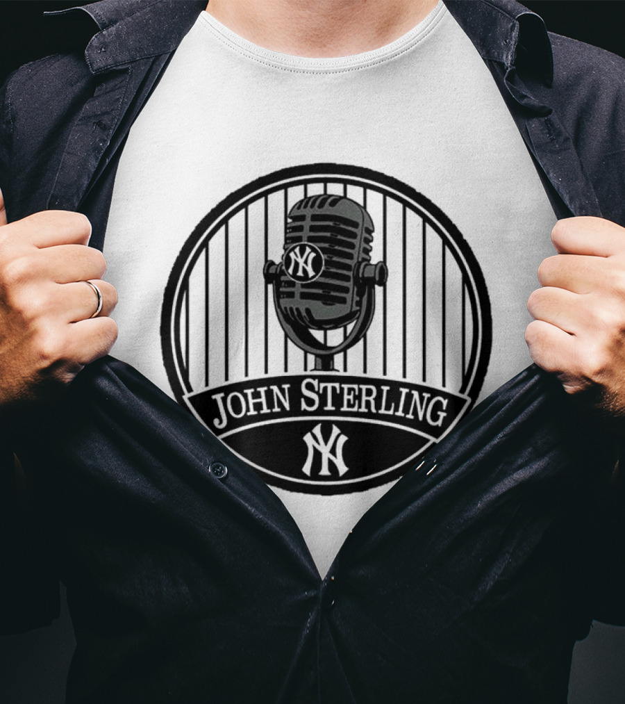 John Sterling Microphone New York Yankees Remembrance T-Shirt