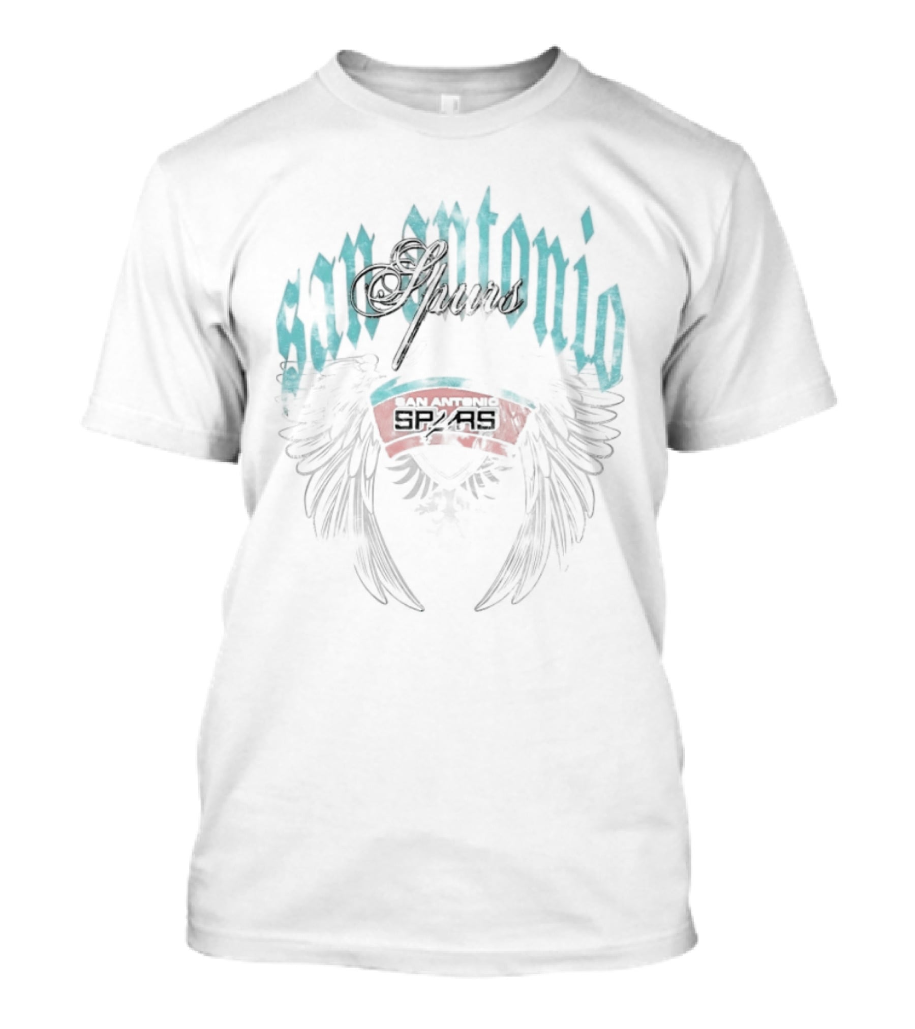 San Antonio Spurs Old English Classic Vintage Winged T-Shirt
