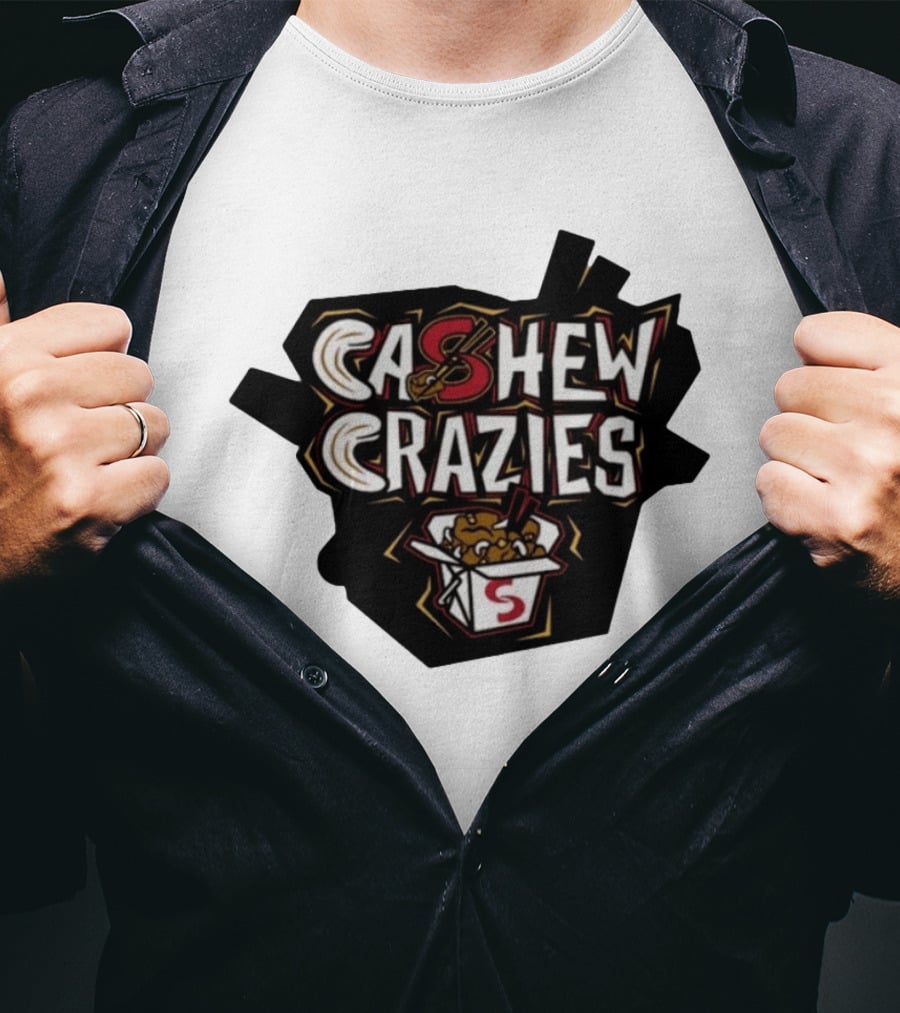 Cashew Crazies Springfield Cashew Chickens Box And Chopsticks T-Shirt