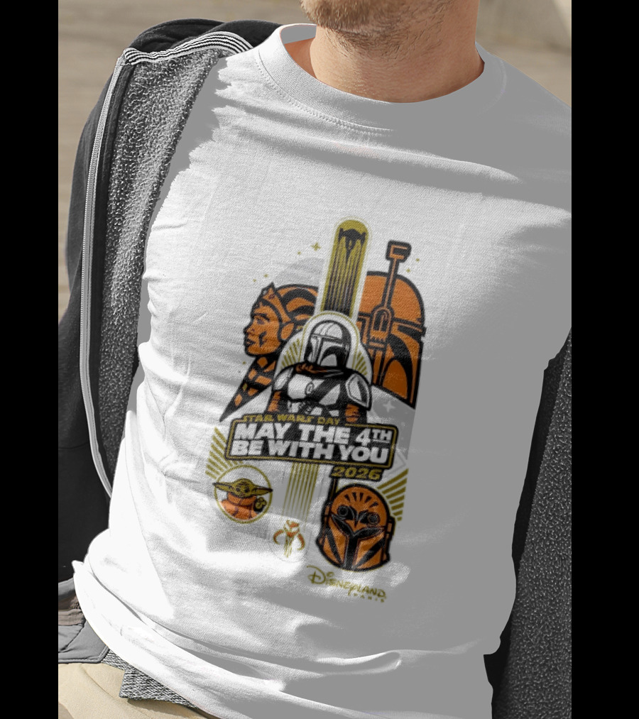 Star Wars Day May The 4th Be With You 2026 Ahsoka Mandalorian Grogu Celebration T-Shirt