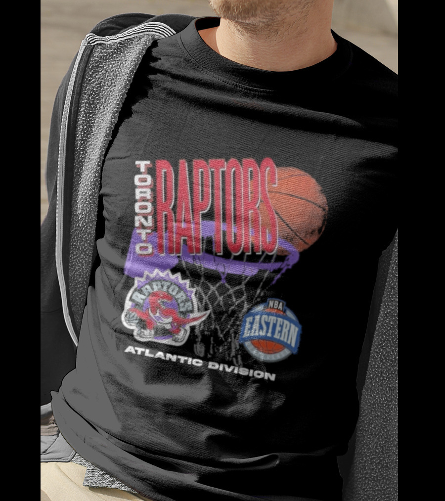 Toronto Raptors 90s Hardwood Classics Atlantic Division Eastern Basketball T-Shirt