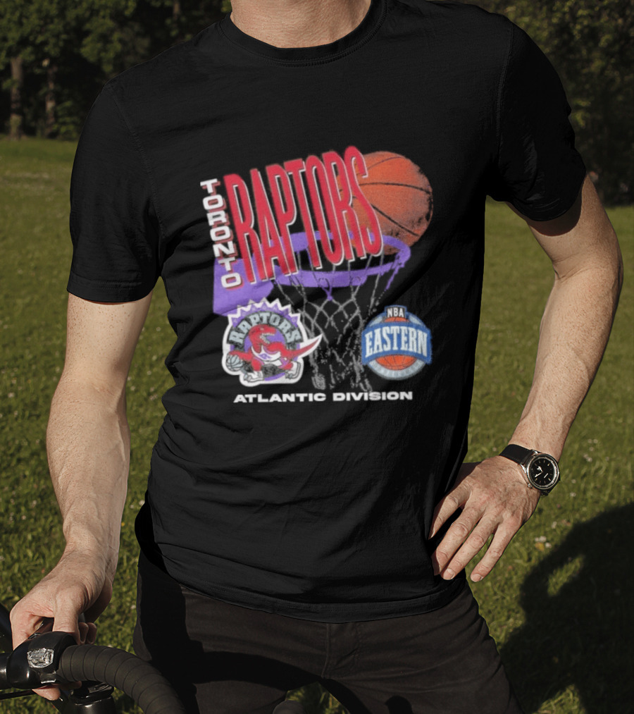 Toronto Raptors 90s Hardwood Classics Atlantic Division Eastern Basketball T-Shirt