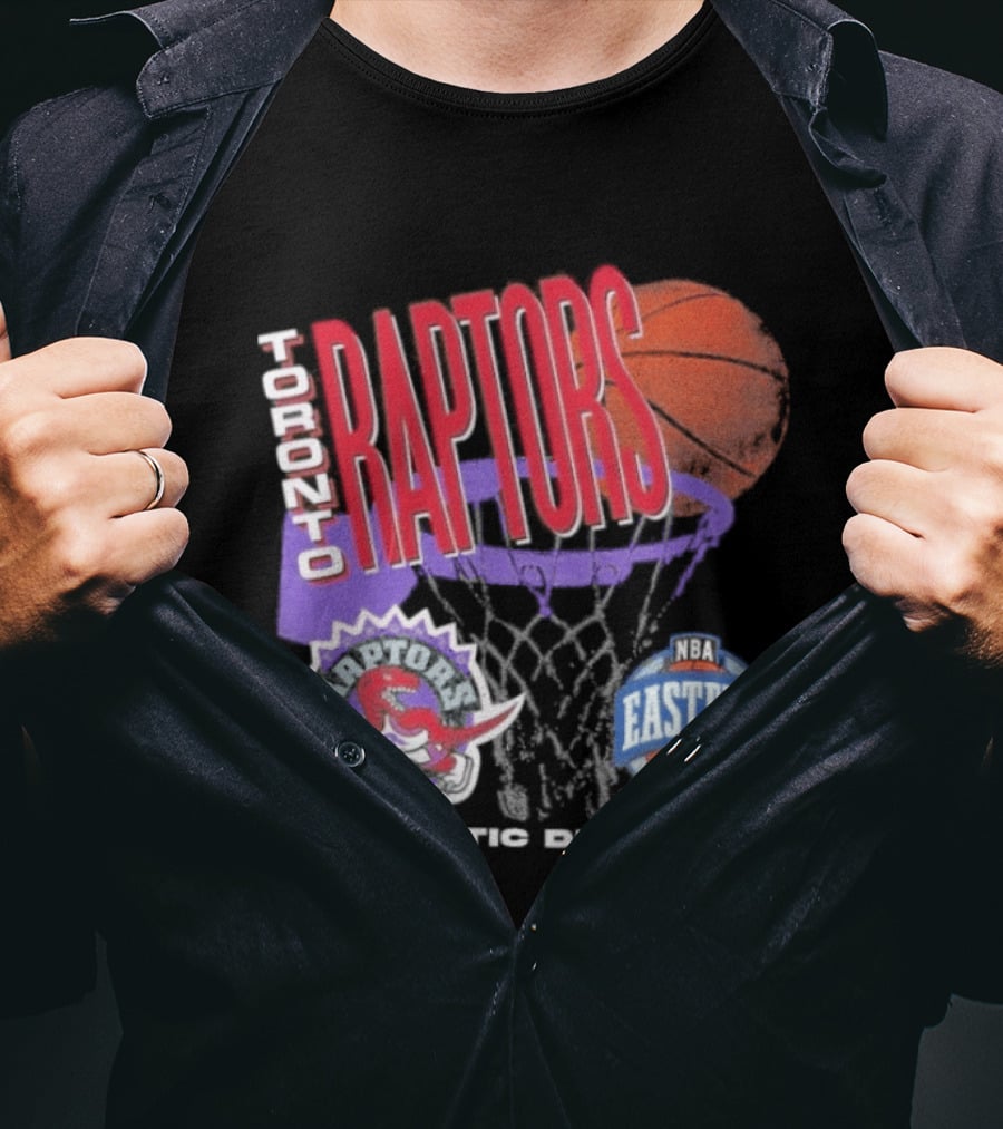 Toronto Raptors 90s Hardwood Classics Atlantic Division Eastern Basketball T-Shirt