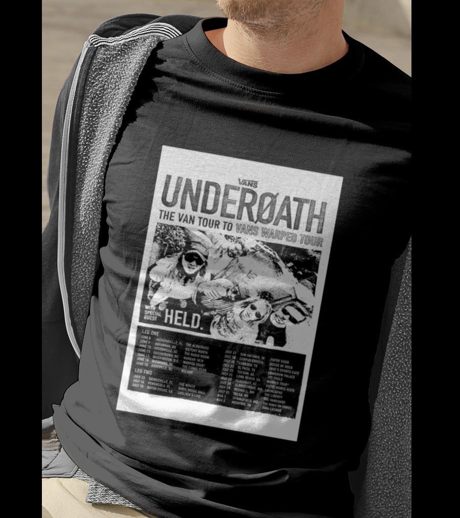 Vans Underoath The Van Tour To Vans Warped Tour 2026 With Special Guest Held T-Shirt