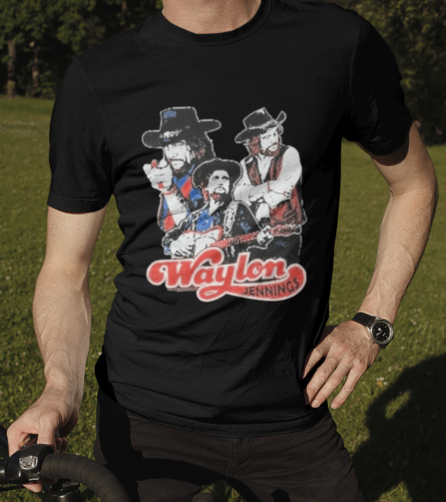 Waylon Jennings Cowboy Trio T-Shirt