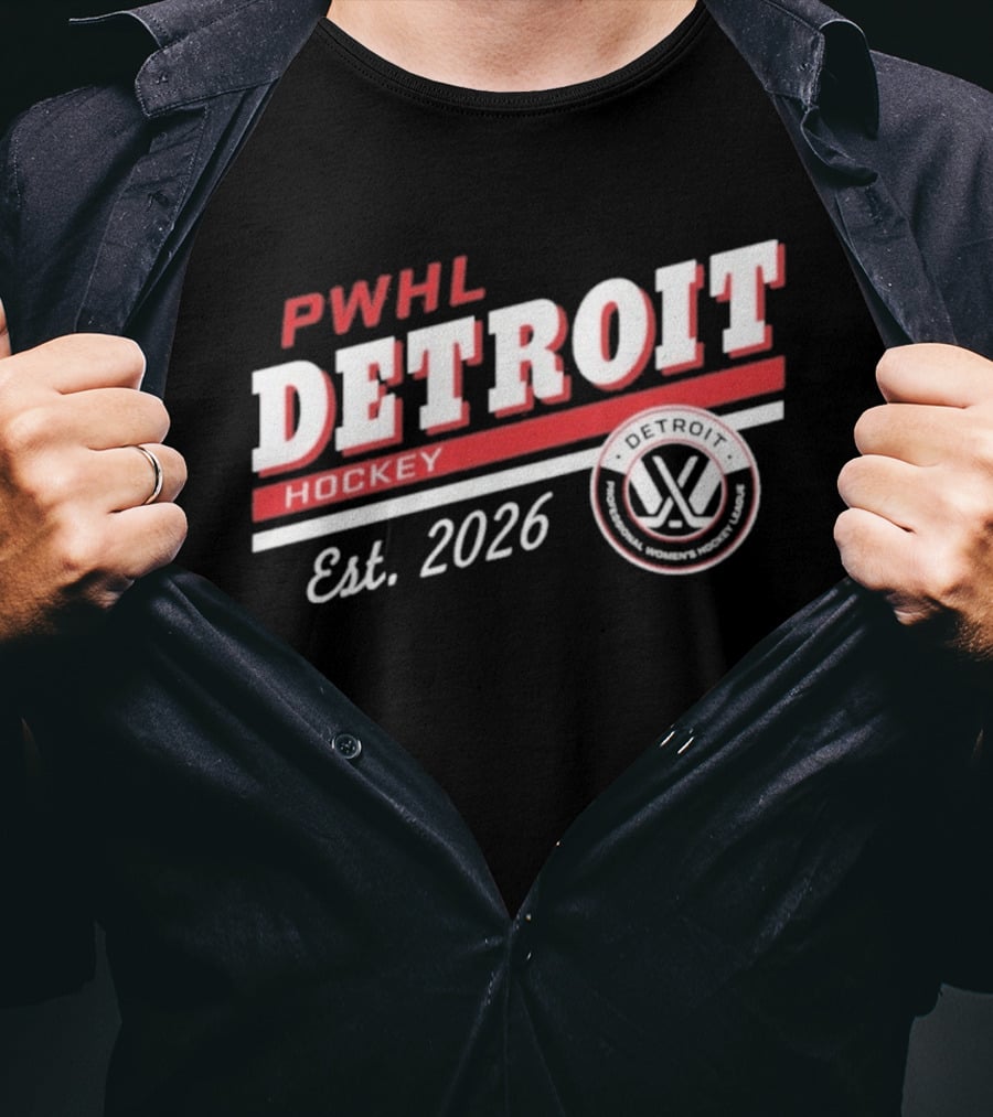 PWHL Detroit Hockey Est. 2026 Sportiqe Duke T-Shirt