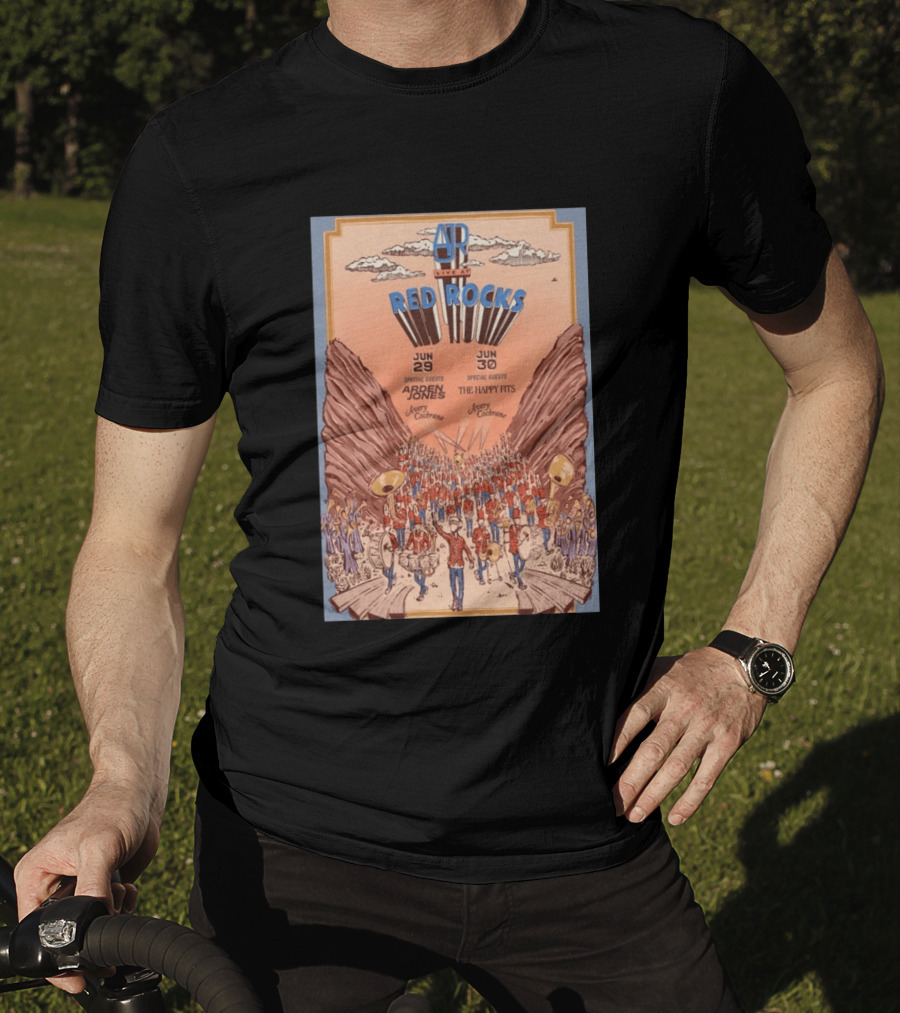 AJR Live At Red Rocks June 29 30 2026 Morrison CO Featuring Red Rocks With Special Guests Ardern Jones The Happy Fits T-Shirt