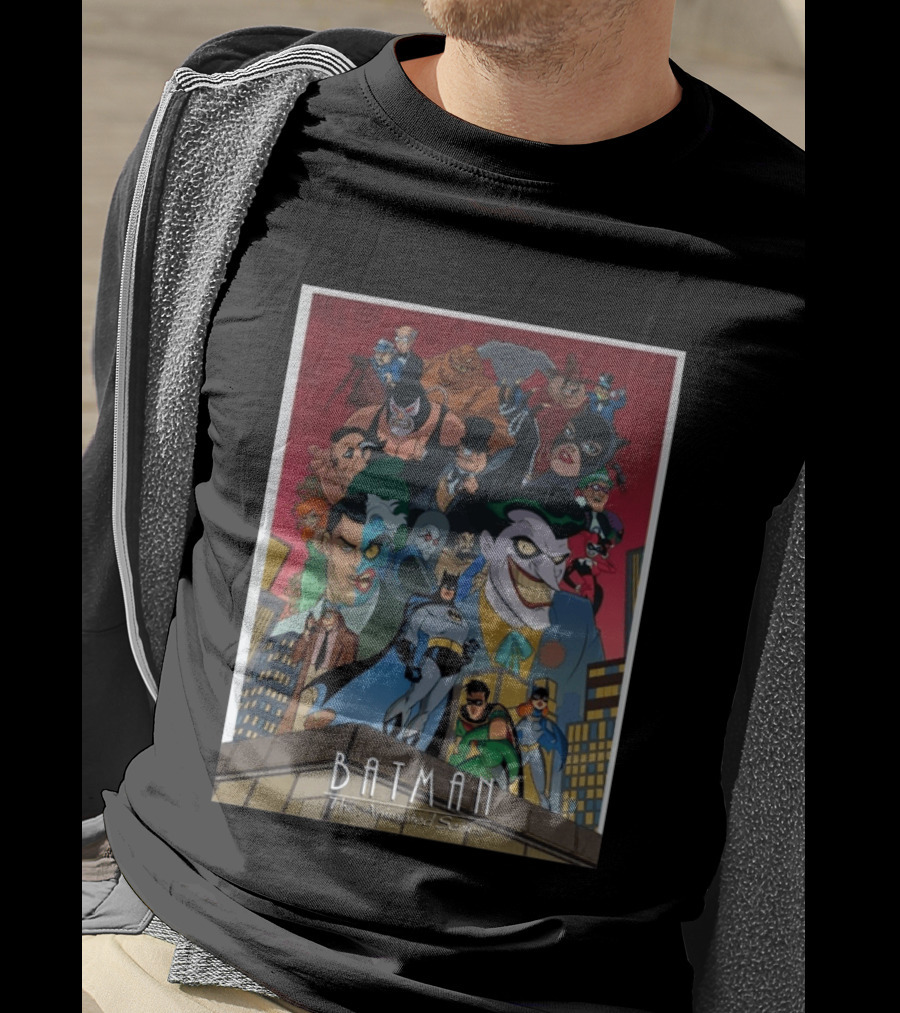 Batman The Animated Series 1992 Cast Villains Gotham City T-Shirt