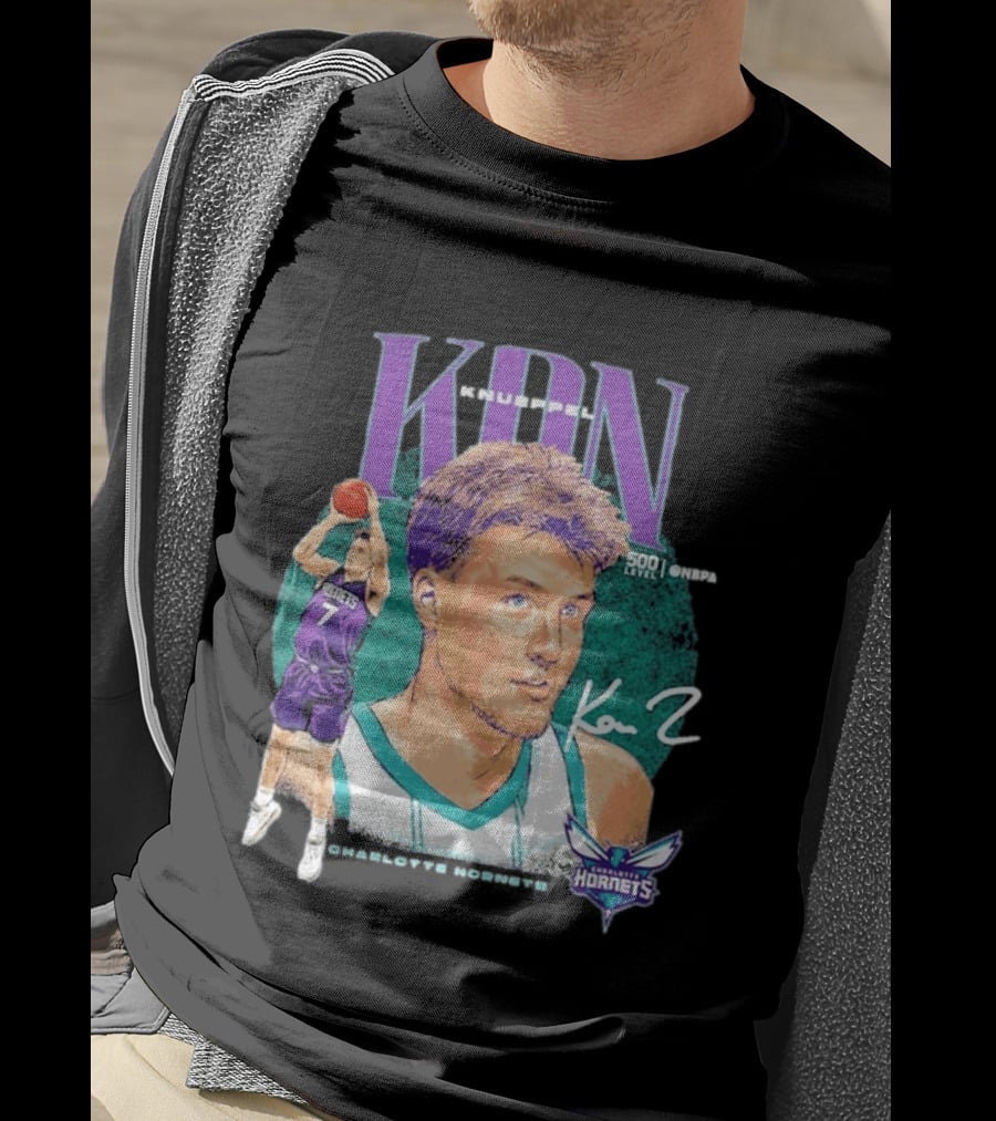 Kon Knueppel Charlotte Hornets Dual Player 500 Level NBA T-Shirt