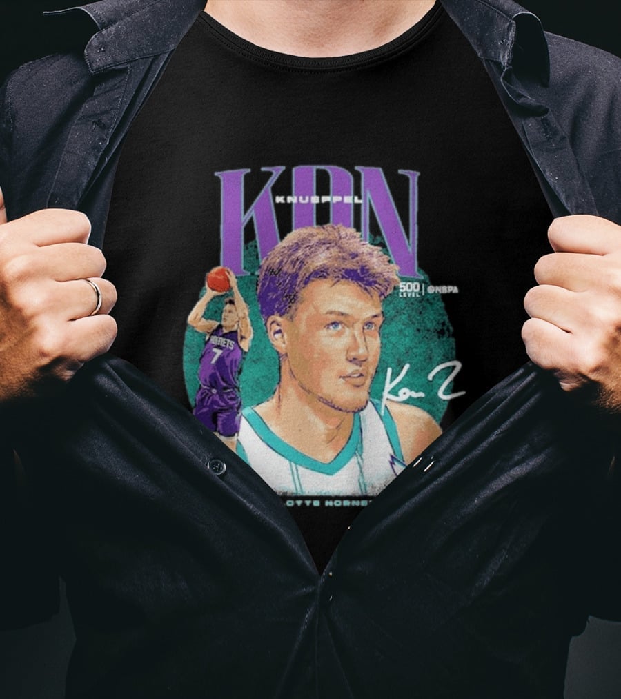 Kon Knueppel Charlotte Hornets Dual Player 500 Level NBA T-Shirt