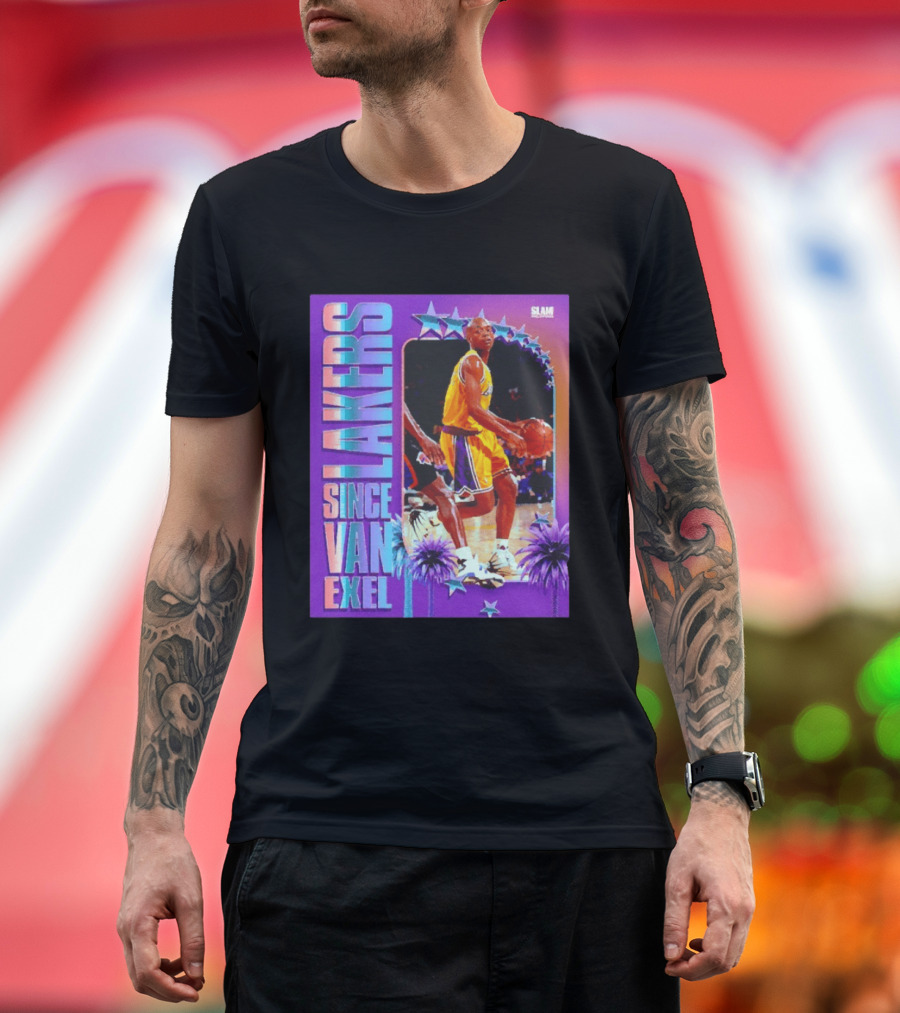 Lakers Since Van Exel SLAM Magazine Retro Basketball Legends T-Shirt
