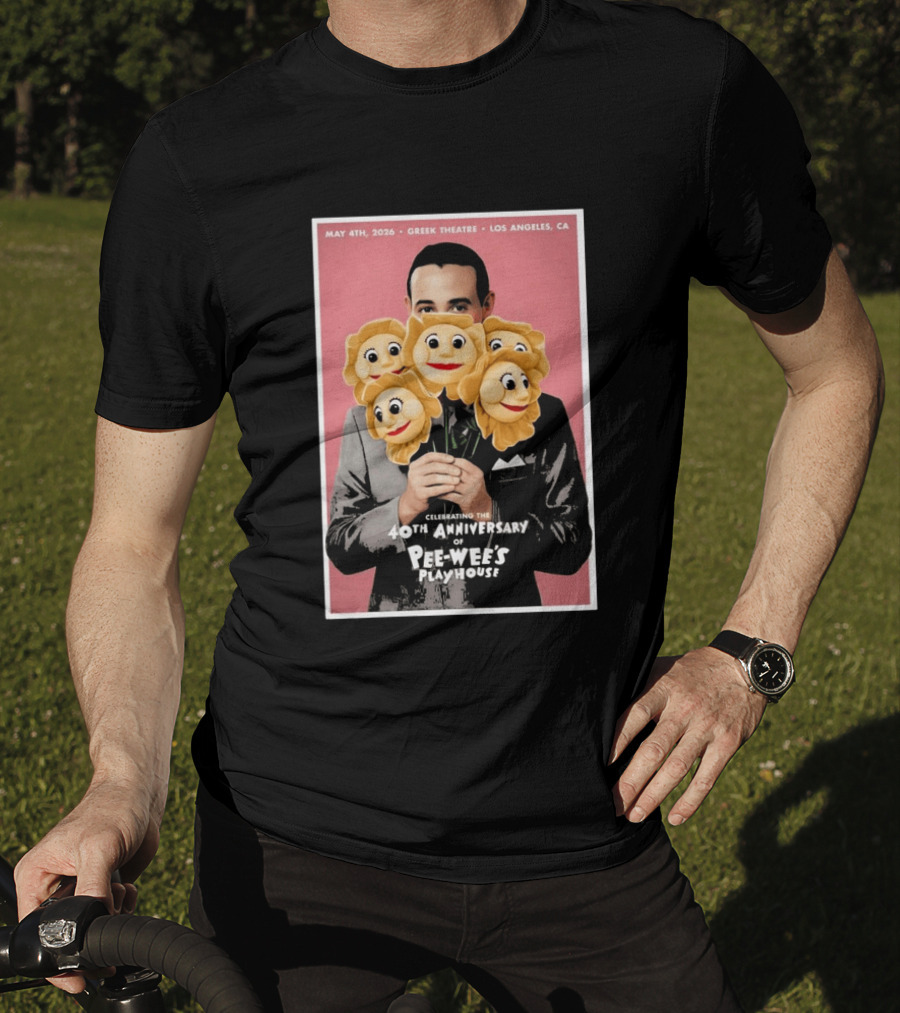 Celebrating The 40th Anniversary Of Pee Wee's Playhouse May 4th 2026 Greek Theatre Los Angeles CA T-Shirt