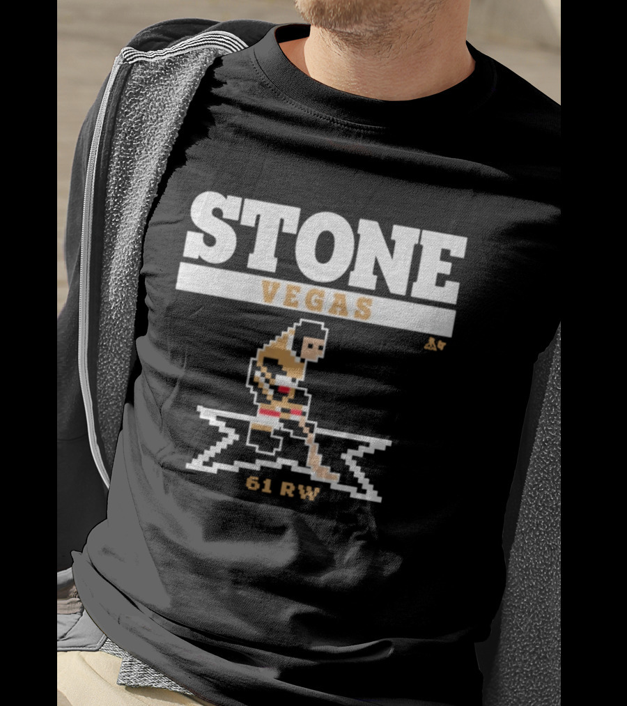 Stone Vegas Hockey 61 RW Pixel T-Shirt