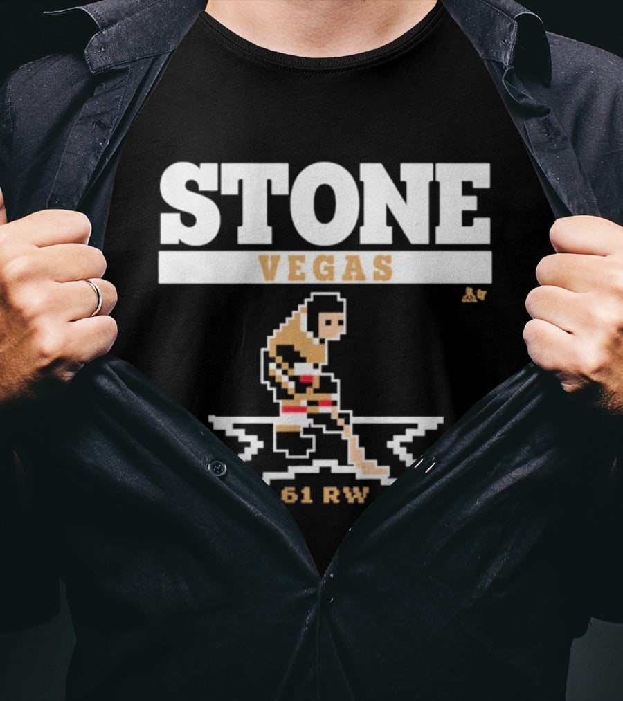 Stone Vegas Hockey 61 RW Pixel T-Shirt
